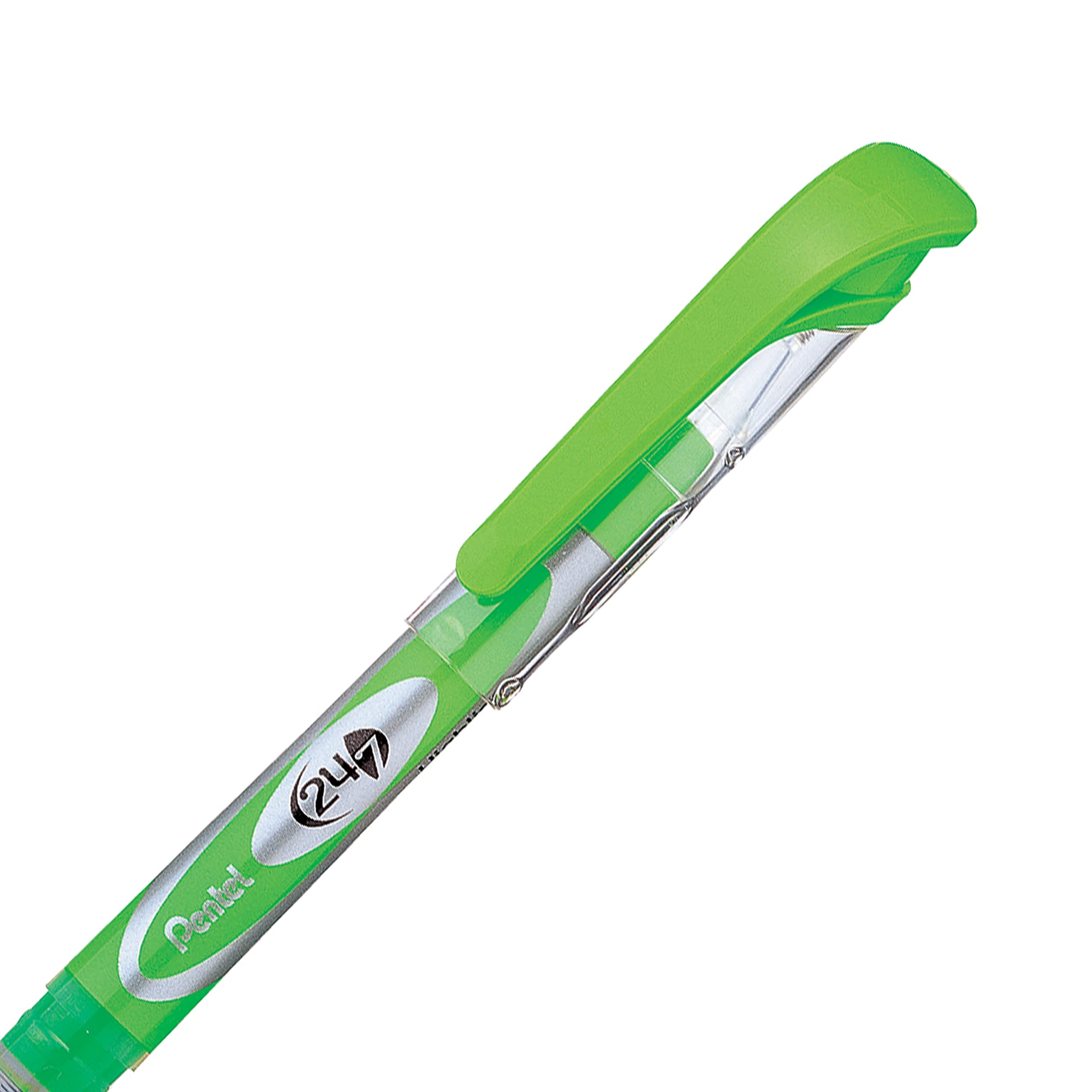 Amazon.co.jp: 24 / 7蛍光ペン、平芯、明るいイエローインク, Dozen